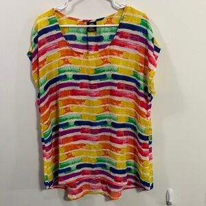 Bobeau Colorful sleeveless top Size 1X very good condition